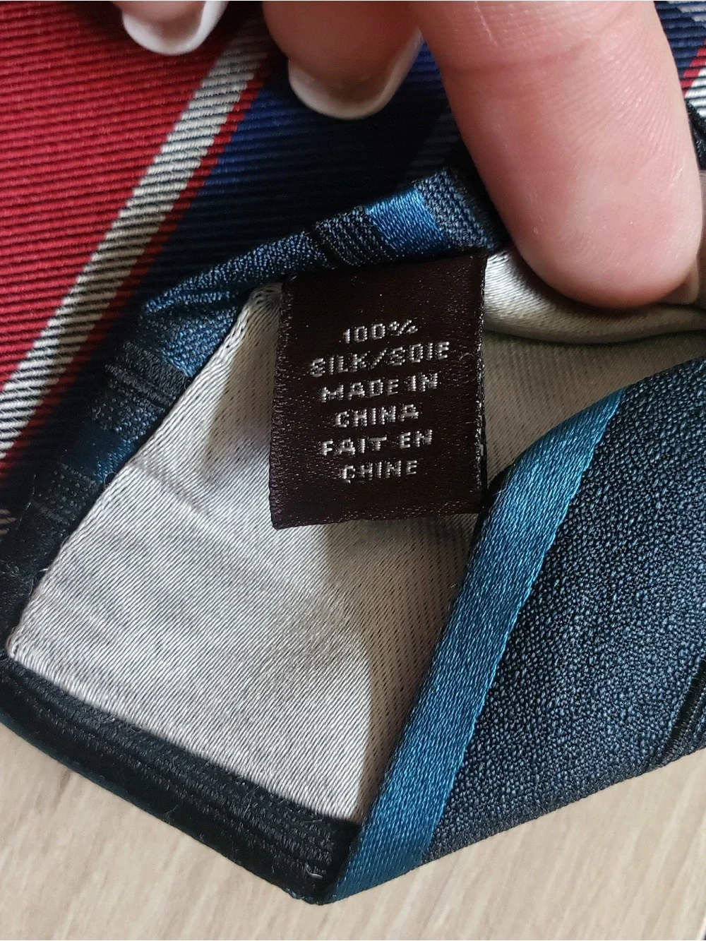 Men's Multicolor Silk Tie Set‎ - Blue, Teal & Red